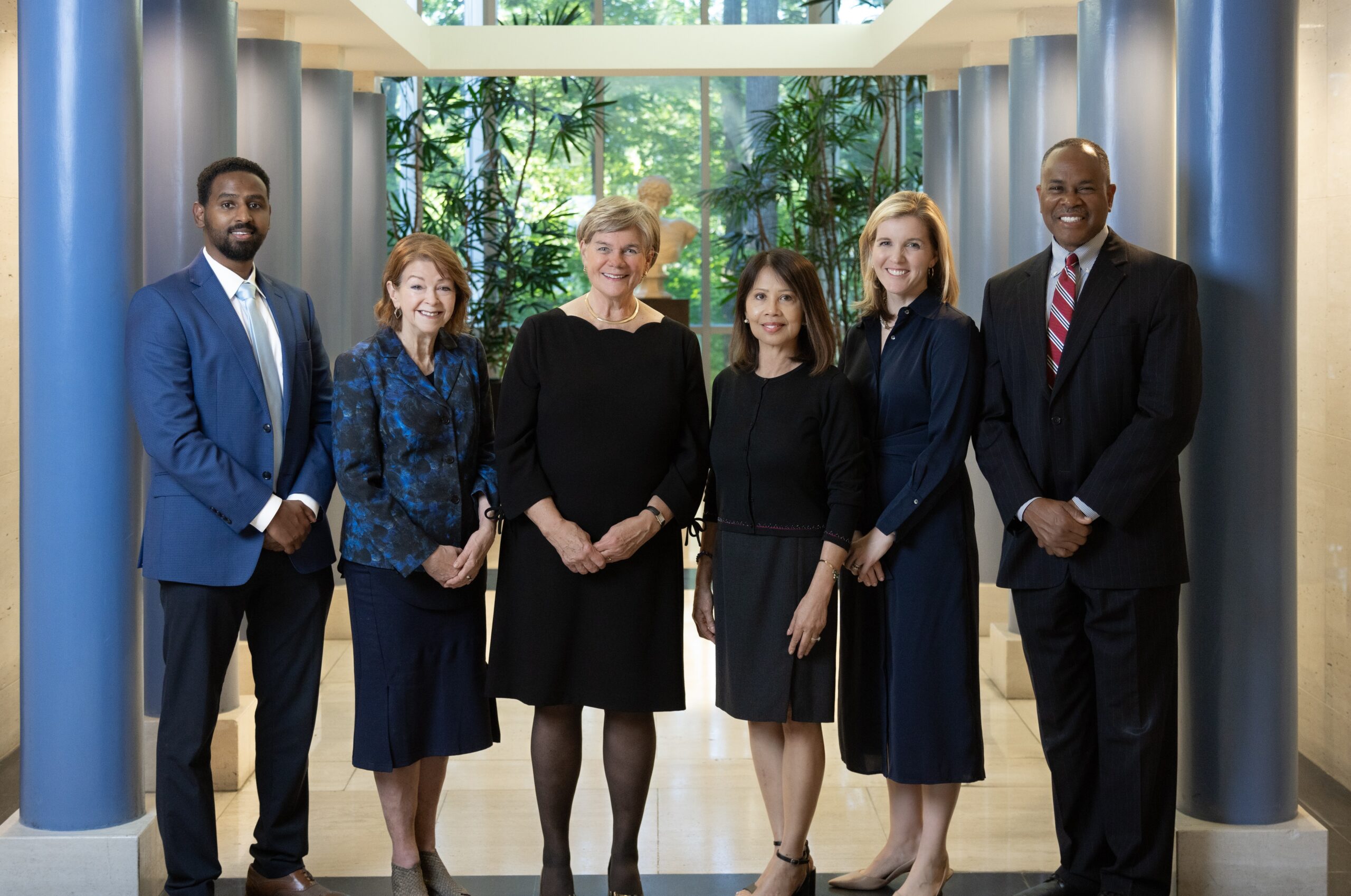 Group photograph of the six staff members of the William R. Kenan Jr. Charitable Trust