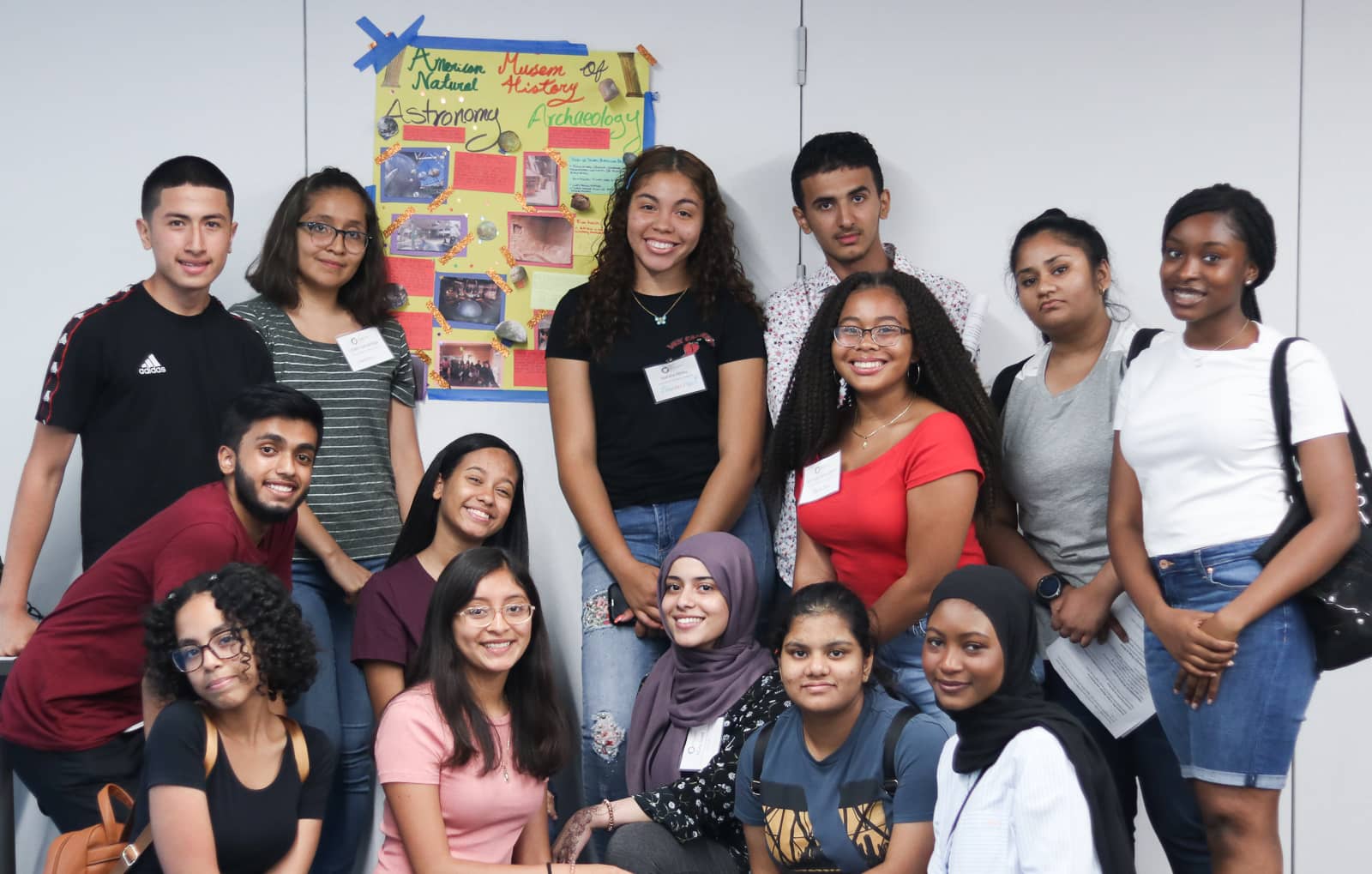 A cohort of diverse students who were selected as Fellows of The Opportunity Network